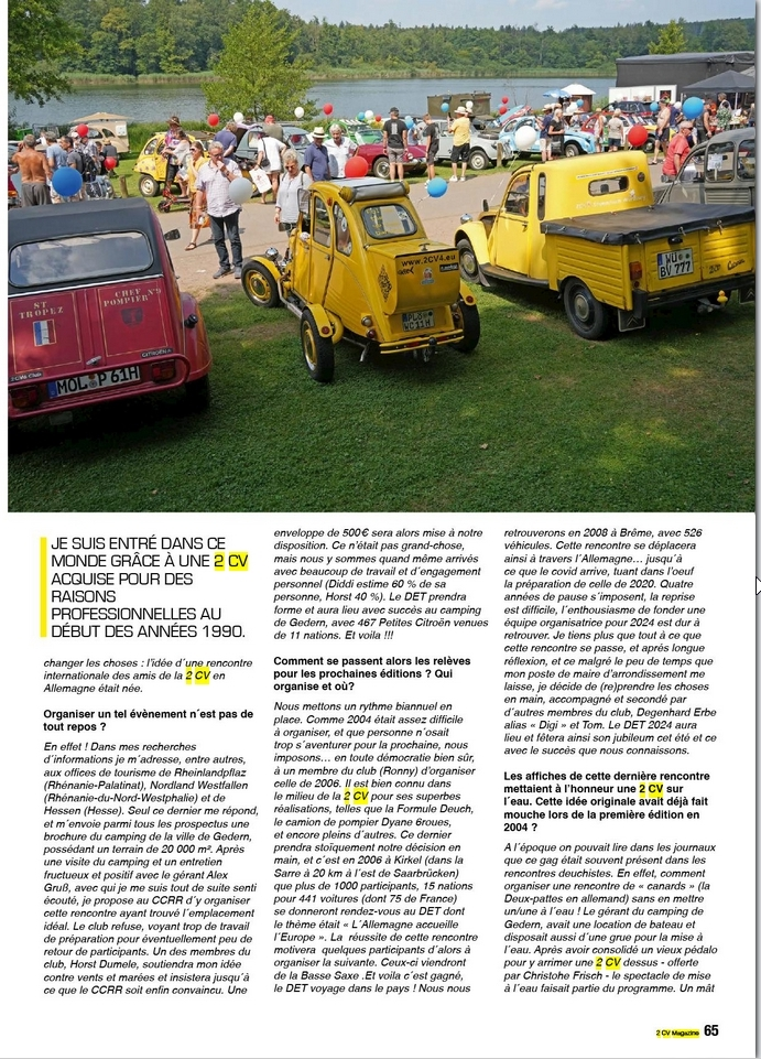 Anton Wolfpril im 2CV Magazine No 161