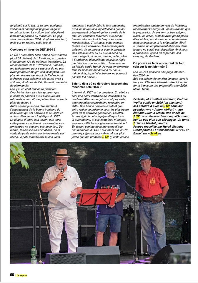 Anton Wolfpril im 2CV Magazine No 161